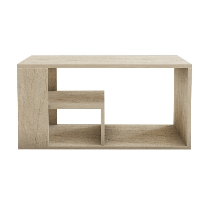 Τραπεζάκι σαλονιού Rodom Megapap χρώμα travertine 80x50x40εκ. Τραπεζάκι σαλονιού Rodom Megapap χρώμα travertine 80x50x40εκ.