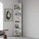 Βιβλιοθήκη γωνιακή Ravella Megapap χρώμα λευκό 25x25x160εκ. Βιβλιοθήκη γωνιακή Ravella Megapap χρώμα λευκό 25x25x160εκ.