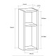 Κομοδίνο επιτοίχιο Sault Megapap χρώμα ανθρακί 23,2x22x59,6εκ. Κομοδίνο επιτοίχιο Sault Megapap χρώμα ανθρακί 23,2x22x59,6εκ.