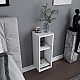 Κομοδίνο επιτοίχιο Sault Megapap χρώμα λευκό 23,2x22x59,6εκ. Κομοδίνο επιτοίχιο Sault Megapap χρώμα λευκό 23,2x22x59,6εκ.