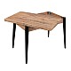Τραπέζι Dolunay Megapap επεκτεινόμενο χρώμα atlantic pine - μαύρο 100x60(120x100)x79,5εκ. Τραπέζι Dolunay Megapap επεκτεινόμενο χρώμα atlantic pine - μαύρο 100x60(120x100)x79,5εκ.