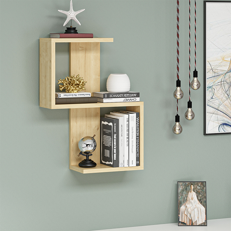 Ραφιέρα τοίχου Octa Megapap χρώμα sapphire oak 45x16,4x60εκ. Ραφιέρα τοίχου Octa Megapap χρώμα sapphire oak 45x16,4x60εκ.