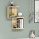 Ραφιέρα τοίχου Octa Megapap χρώμα sapphire oak 45x16,4x60εκ. Ραφιέρα τοίχου Octa Megapap χρώμα sapphire oak 45x16,4x60εκ.