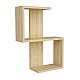 Ραφιέρα τοίχου Octa Megapap χρώμα sapphire oak 45x16,4x60εκ. Ραφιέρα τοίχου Octa Megapap χρώμα sapphire oak 45x16,4x60εκ.