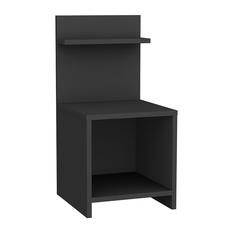 Κομοδίνο Ulman Megapap χρώμα ανθρακί 35x37x72εκ. Κομοδίνο Ulman Megapap χρώμα ανθρακί 35x37x72εκ.