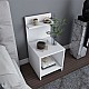Κομοδίνο Ulman Megapap χρώμα λευκό 35x37x72εκ. Κομοδίνο Ulman Megapap χρώμα λευκό 35x37x72εκ.