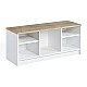 Παπουτσοθήκη London Megapap χρώμα λευκό - sapphire oak 100x35x40εκ. Παπουτσοθήκη London Megapap χρώμα λευκό - sapphire oak 100x35x40εκ.