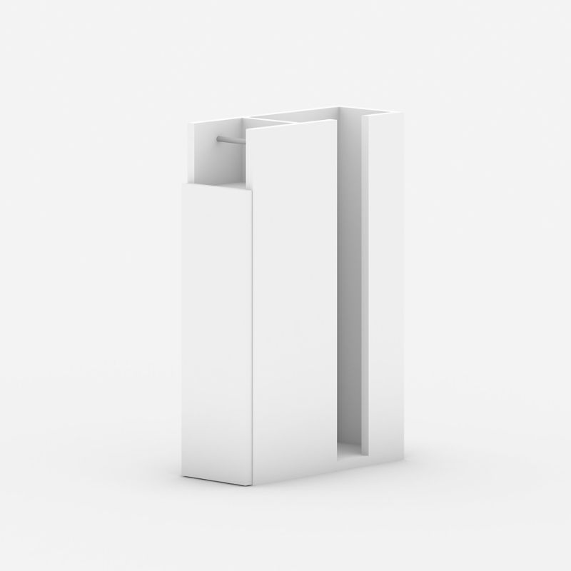 Ντουλάπι μπάνιου Paper Megapap χρώμα λευκό 17x42x66εκ. Ντουλάπι μπάνιου Paper Megapap χρώμα λευκό 17x42x66εκ.