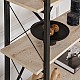 Βιβλιοθήκη Elysian Megapap χρώμα travertine - μαύρο 90x33,5x180εκ. Βιβλιοθήκη Elysian Megapap χρώμα travertine - μαύρο 90x33,5x180εκ.