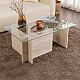 Τραπεζάκι σαλονιού Vetrino Megapap γυάλινο χρώμα travertine 105x65x40εκ. Τραπεζάκι σαλονιού Vetrino Megapap γυάλινο χρώμα travertine 105x65x40εκ.