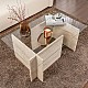 Τραπεζάκι σαλονιού Vetrino Megapap γυάλινο χρώμα travertine 105x65x40εκ. Τραπεζάκι σαλονιού Vetrino Megapap γυάλινο χρώμα travertine 105x65x40εκ.