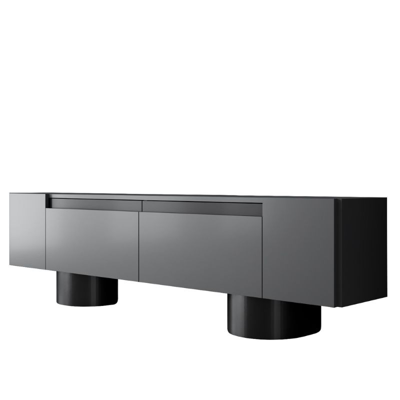 Έπιπλο τηλεόρασης Haven Megapap χρώμα ανθρακί 180x30x50εκ. Έπιπλο τηλεόρασης Haven Megapap χρώμα ανθρακί 180x30x50εκ.