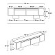 Έπιπλο τηλεόρασης Haven Megapap χρώμα ανθρακί 180x30x50εκ. Έπιπλο τηλεόρασης Haven Megapap χρώμα ανθρακί 180x30x50εκ.