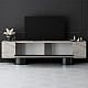 Έπιπλο τηλεόρασης Haven Megapap χρώμα travertine 180x30x50εκ.