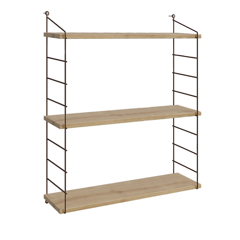 Ραφιέρα τοίχου Armoni Megapap χρώμα sapphire oak - καφέ μέταλλο 72x20x85εκ. Ραφιέρα τοίχου Armoni Megapap χρώμα sapphire oak - καφέ μέταλλο 72x20x85εκ.