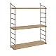 Ραφιέρα τοίχου Armoni Megapap χρώμα sapphire oak - καφέ μέταλλο 72x20x85εκ. Ραφιέρα τοίχου Armoni Megapap χρώμα sapphire oak - καφέ μέταλλο 72x20x85εκ.