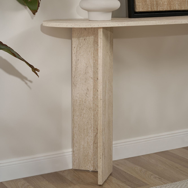 Κονσόλα Sira Megapap χρώμα travertine 150x35x75εκ. Κονσόλα Sira Megapap χρώμα travertine 150x35x75εκ.