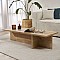 Τραπεζάκι σαλονιού Harbor Megapap χρώμα sapphire oak 120x45x30εκ.