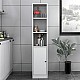 Ντουλάπι κουζίνας - μπάνιου Felix Flat Megapap χρώμα λευκό 33,6x40x166,8εκ.