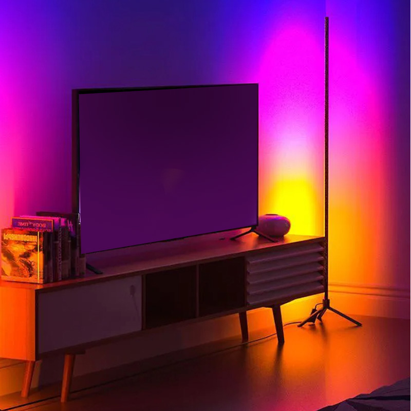 Φωτιστικό δαπέδου RGB LED Space Megapap με ασύρματο χειριστήριο χρώμα μαύρο Ø25x112εκ. Φωτιστικό δαπέδου RGB LED Space Megapap με ασύρματο χειριστήριο χρώμα μαύρο Ø25x112εκ.