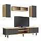 Σύνθεση τηλεόρασης Tokyo Megapap χρώμα sapphire oak - ανθρακί 170x37x45εκ. Σύνθεση τηλεόρασης Tokyo Megapap χρώμα sapphire oak - ανθρακί 170x37x45εκ.