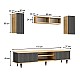 Σύνθεση τηλεόρασης Tokyo Megapap χρώμα sapphire oak - ανθρακί 170x37x45εκ. Σύνθεση τηλεόρασης Tokyo Megapap χρώμα sapphire oak - ανθρακί 170x37x45εκ.
