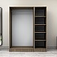 Ντουλάπα ρούχων Victoria Megapap τρίφυλλη χρώμα καρυδί 150x60x181εκ. Ντουλάπα ρούχων Victoria Megapap τρίφυλλη χρώμα καρυδί 150x60x181εκ.
