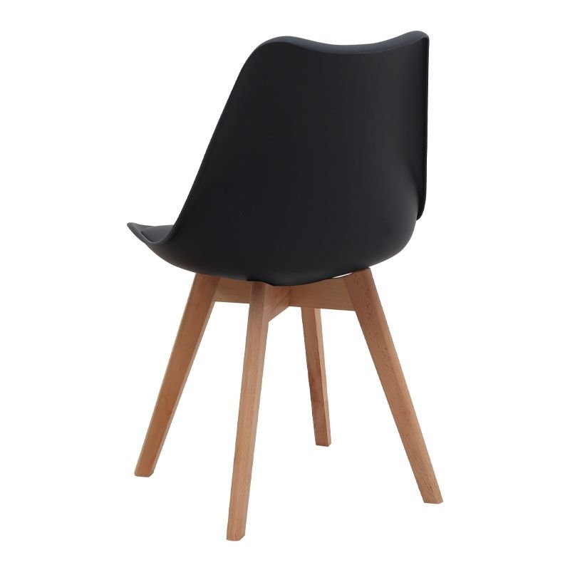 Σετ τραπεζαρία 5τμχ Darlen - Viva Megapap χρώμα sapphire oak - μαύρο/φυσικό πόδι 125x72x74εκ.