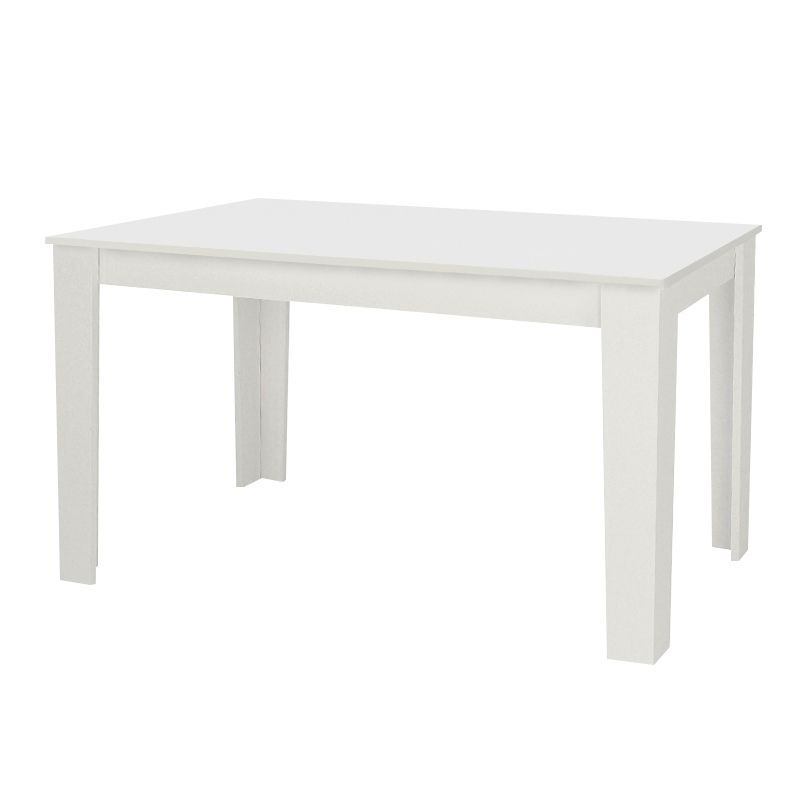 Σετ τραπεζαρία 5τμχ Darlen - Kevin Megapap χρώμα λευκό - γκρι 125x72x74εκ.