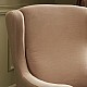Μπερζέρα - πολυθρόνα Lola Megapap βελούδινη χρώμα κρεμ 77x70x92εκ.