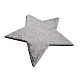 Χαλι Puffy Fc6 Light Grey Star Antislip - 160X160  Newplan