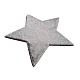 Χαλι Puffy Fc6 Light Grey Star Antislip - 120X120  Newplan