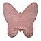 Χαλι Puffy Jm7 Dark Pink  Butterfly Antislip - 160X160Β  Newplan
