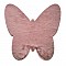 Χαλι Puffy Jm7 Dark Pink  Butterfly Antislip - 120X120B  Newplan