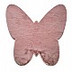 Χαλι Puffy Jm7 Dark Pink  Butterfly Antislip - 120X120B  Newplan