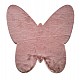 Χαλι Puffy Jm7 Dark Pink  Butterfly Antislip - 160X160Β  Newplan