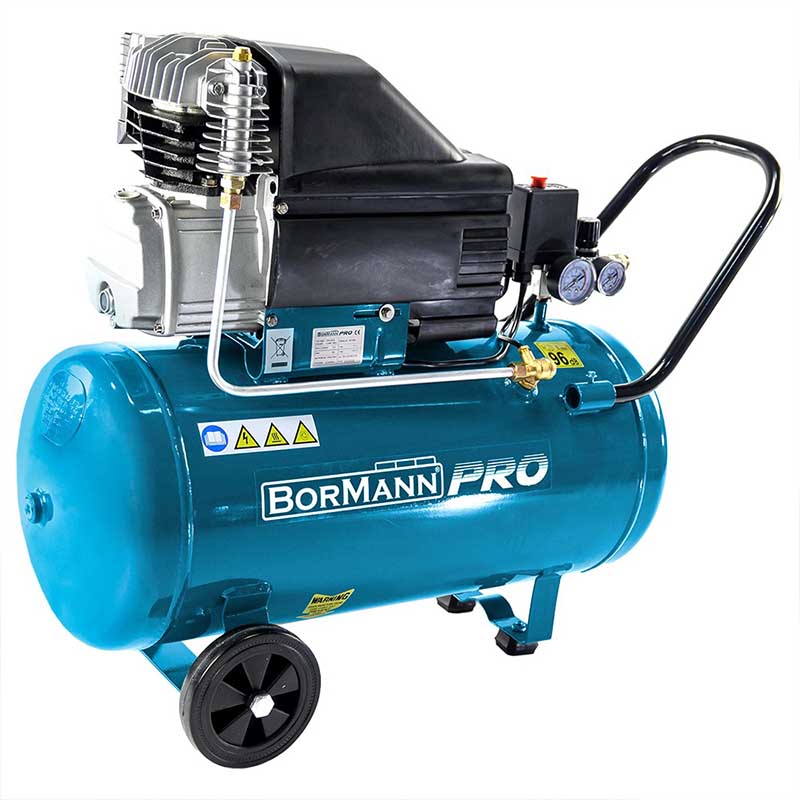 Αεροσυμπιεστής λαδιού μονομπλόκ Bormann 50lt 2,5hp BAT5030 030805