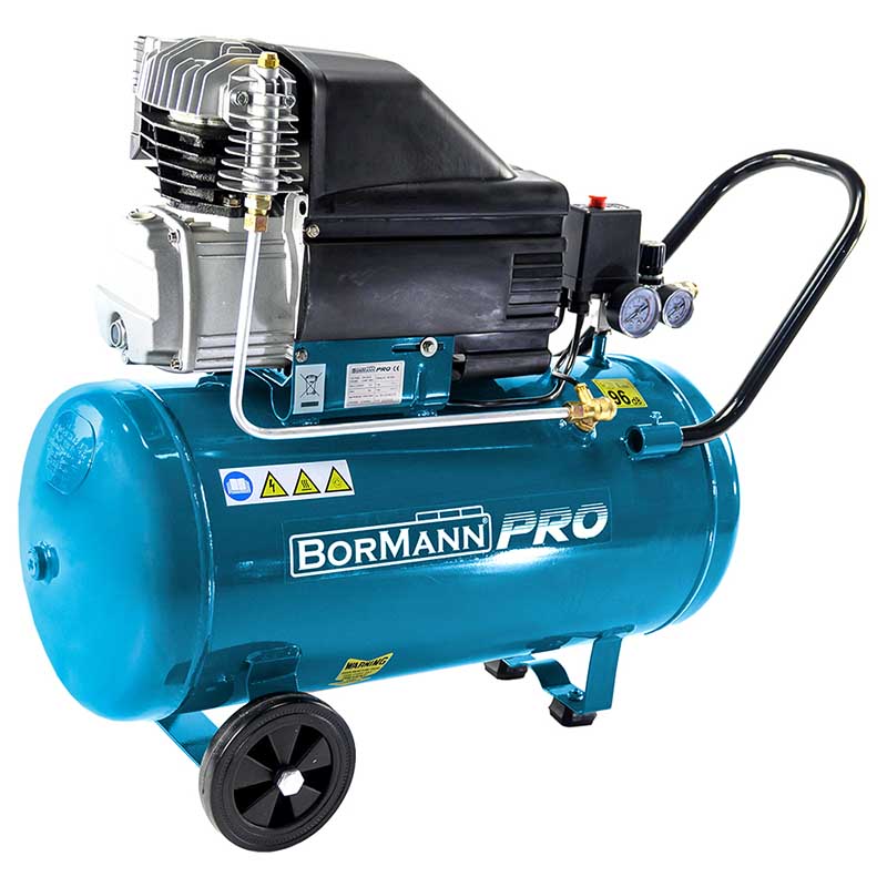 Αεροσυμπιεστής λαδιού μονομπλόκ Bormann 50lt 2,5hp BAT5030 030805