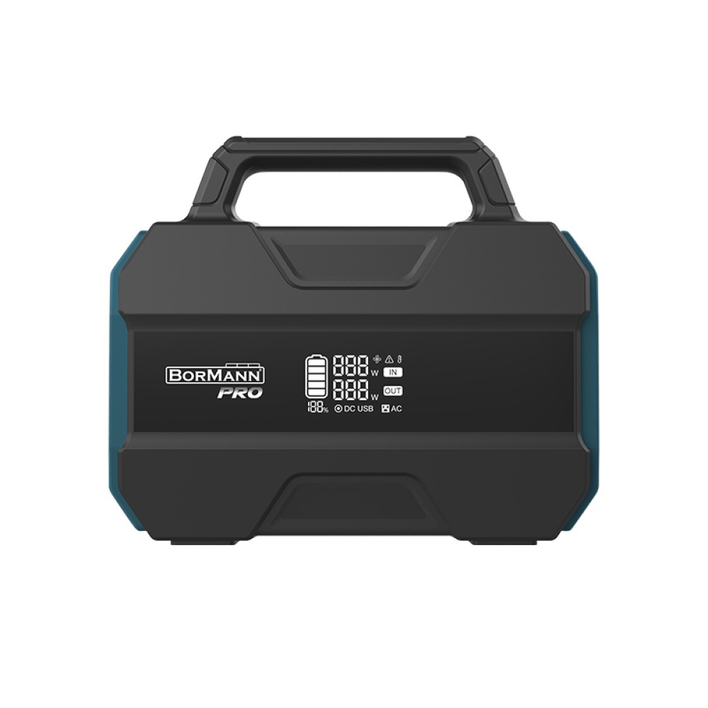 BORMANN Pro BBC5050 Power Station 300W,230Wh,7200mAh,AC,DC,Type-C,USB-A, LiFePO