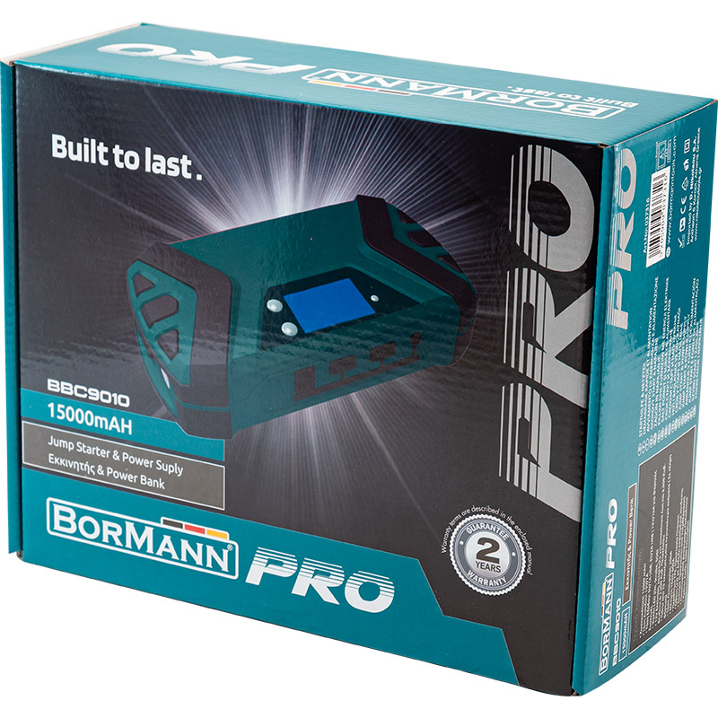 BORMANN Pro BBC9010 Εκκινητής & Power Bank 12V 15000AH/600A