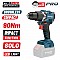 BORMANN Pro BBP5325 Δραπαν/βιδο Κρουστικό,Compact,Brushless Μπαταρίας 20V,Li-Ion,90Nm με 2 Ταχύτητες