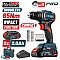 BORMANN Pro BBP5401X22CA Κρουστικό Δραπανοκατσάβιδο Compact Brushless Μπαταρίας 20V,2x2ah