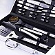 BORMANN Elite BBQ1015 Εργαλεία BBQ Σετ 16τμχ Inox Βαλίτσα