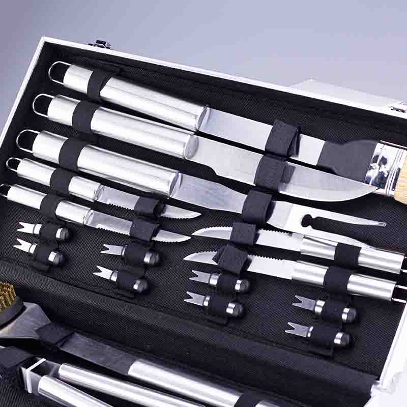 BORMANN Elite BBQ1015 Εργαλεία BBQ Σετ 16τμχ Inox Βαλίτσα