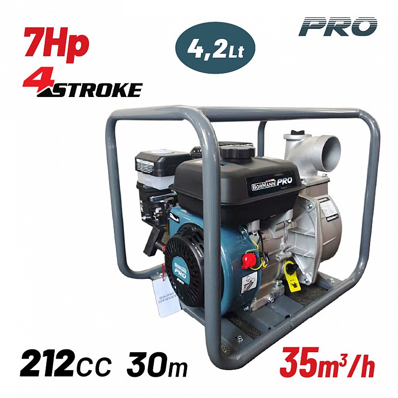 BORMANN Pro BGB1103 Αντλία Βενζίνης 3''X3", 212cc, 30m, 55m³/H