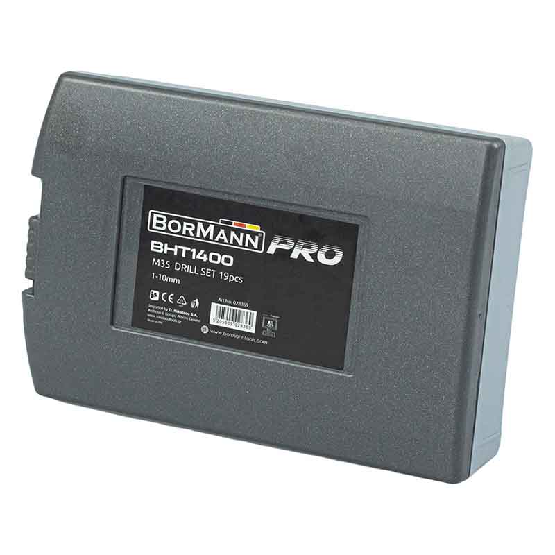 Σετ τρυπάνια HSS-CO 1-10mm (19 Τεμ.) BORMANN Pro BHT1400