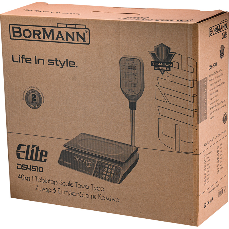 Bormann Επαγγελματική Ζυγαριά με Κολώνα Elite 40kg/10gr