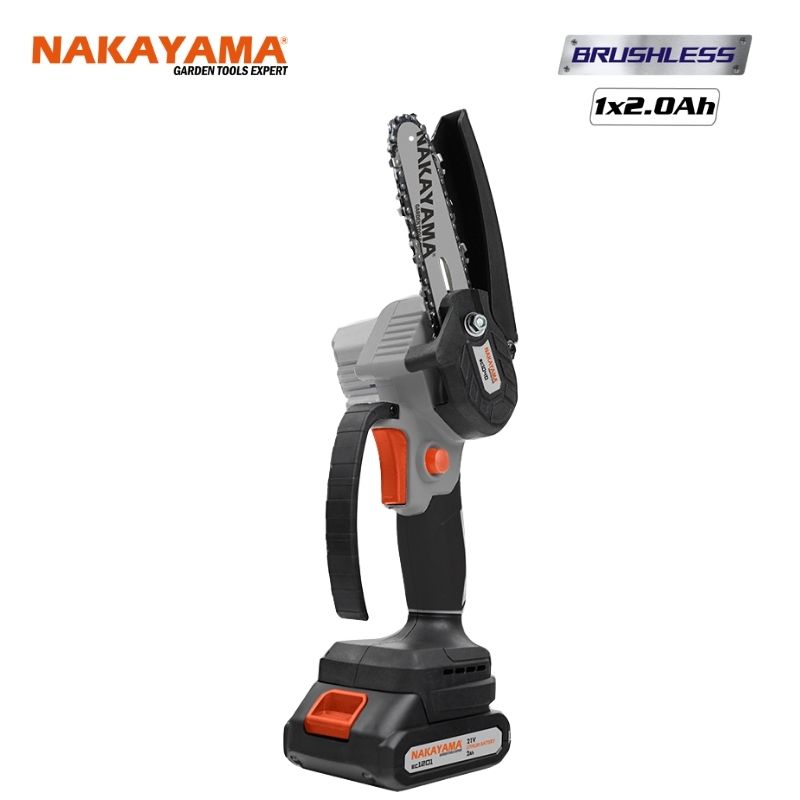 NAKAYAMA EC1040 Κλαδευτικό Αλυσοπρίονο Μπαταρίας 21V Brushless,Λάμα 10cm,825gr,1x2Ah Li-Ion, Βαλίτσα