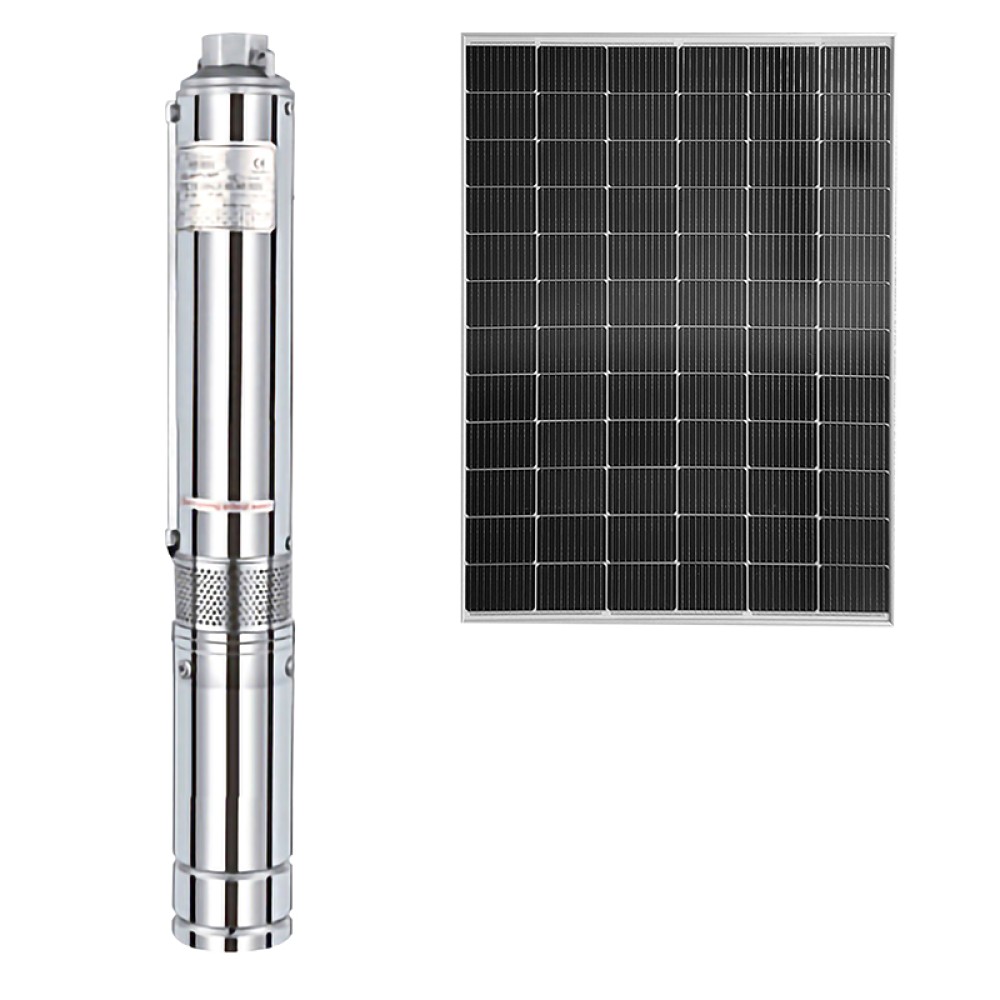 NAKAYAMA Pro NP2220 Αντλία Νερού με Φωτοβολταικό 48W,400W, Mέγιστο Μανομετρικό 55m,Σετ με Πάνελ 700W