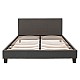 Κρεβάτι Nevil Pakoworld Διπλό 150X200 Με Ύφασμα Χρώμα Ανθρακί